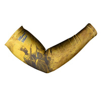 Mansa Musa Arm Sleeves Golden Legacy Theme Ancient Map Regal Portrait of Mali Emperor Timbuktu - Wonder Print Shop