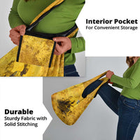 Mansa Musa Grocery Bag Golden Legacy Theme Ancient Map Regal Portrait of Mali Emperor Timbuktu - Wonder Print Shop