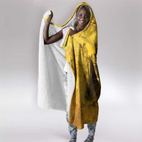 Mansa Musa Hooded Blanket Golden Legacy Theme Ancient Map Regal Portrait of Mali Emperor Timbuktu - Wonder Print Shop