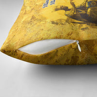 Mansa Musa Pillow Cover Golden Legacy Theme Ancient Map Regal Portrait of Mali Emperor Timbuktu - Wonder Print Shop
