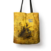 Mansa Musa Tote Bag Golden Legacy Theme Ancient Map Regal Portrait of Mali Emperor Timbuktu - Wonder Print Shop
