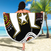 Torest Trait Islands Mix Aboriginal Pattern Beach Blanket - Wonder Print Shop