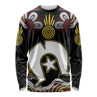 Torest Trait Islands Mix Aboriginal Pattern Long Sleeve Shirt - Wonder Print Shop