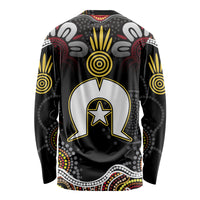 Torest Trait Islands Mix Aboriginal Pattern Long Sleeve Shirt - Wonder Print Shop