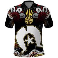 Torest Trait Islands Mix Aboriginal Pattern Polo Shirt - Wonder Print Shop