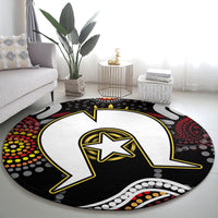 Torest Trait Islands Mix Aboriginal Pattern Round Carpet