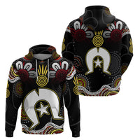 Torest Trait Islands Mix Aboriginal Pattern Zip Hoodie - Wonder Print Shop