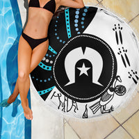 Aboriginal Pattern Torest  Strait Island Beach Blanket - Wonder Print Shop