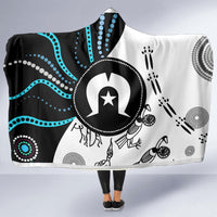 Aboriginal Pattern Torest  Strait Island Hooded Blanket