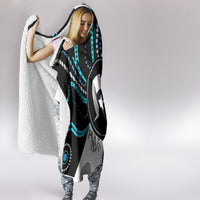 Aboriginal Pattern Torest  Strait Island Hooded Blanket