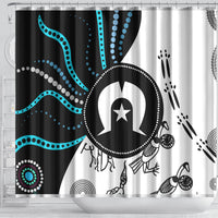 Aboriginal Pattern Torest Strait Island Shower Curtain