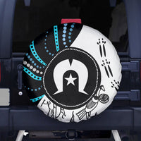 Aboriginal Pattern Torest Strait Island Spare Tire Cover - Wonder Print Shop