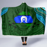 Torest Trait Islands Mix Aboriginal Pattern Hooded Blanket
