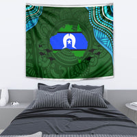 Torest Trait Islands Mix Aboriginal Pattern Tapestry - Wonder Print Shop