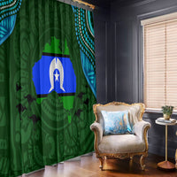 Torest Trait Islands Mix Aboriginal Pattern Window Curtain - Wonder Print Shop