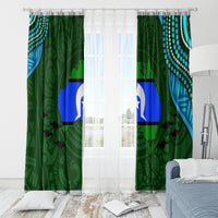 Torest Trait Islands Mix Aboriginal Pattern Window Curtain - Wonder Print Shop