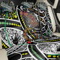 Aboriginal Lizzard Pattern Dot Art Back Car Seat Cover - Wonder Print Shop