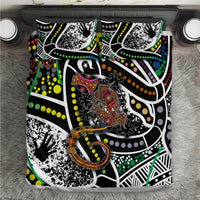Aboriginal Lizzard Pattern Dot Art Bedding Set - Wonder Print Shop