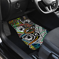 Aboriginal Lizzard Pattern Dot Art Car Mats - Wonder Print Shop