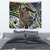 Aboriginal Lizzard Pattern Dot Art Tapestry - Wonder Print Shop