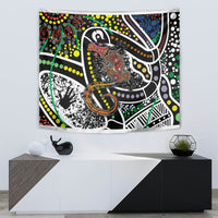 Aboriginal Lizzard Pattern Dot Art Tapestry - Wonder Print Shop