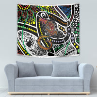 Aboriginal Lizzard Pattern Dot Art Tapestry - Wonder Print Shop