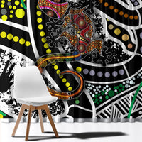 Aboriginal Lizzard Pattern Dot Art Window Curtain - Wonder Print Shop