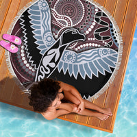 Aboriginal Pattern Bird Beach Blanket - Wonder Print Shop