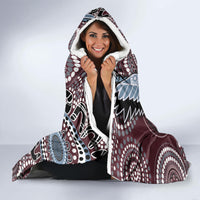 Aboriginal Pattern Bird Hooded Blanket