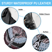 Aboriginal Pattern Bird Spare Tire Cover - Wonder Print Shop