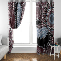 Aboriginal Pattern Bird Window Curtain - Wonder Print Shop