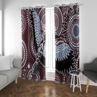 Aboriginal Pattern Bird Window Curtain - Wonder Print Shop