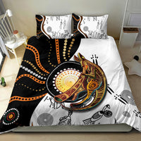 Aboriginal Kangaroo Pattern Dot Art Bedding Set - Wonder Print Shop