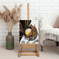 Aboriginal Kangaroo Pattern Dot Art Canvas Wall Art - Wonder Print Shop
