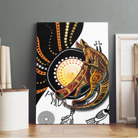 Aboriginal Kangaroo Pattern Dot Art Canvas Wall Art - Wonder Print Shop