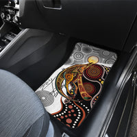 Aboriginal Kangaroo Pattern Dot Art Car Mats - Wonder Print Shop
