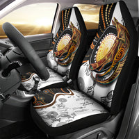 Aboriginal Kangaroo Pattern Dot Art Car Seat Cover - Wonder Print Shop
