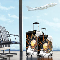 Aboriginal Kangaroo Pattern Dot Art Luggage Cover - Wonder Print Shop