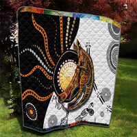 Aboriginal Kangaroo Pattern Dot Art Quilt - Wonder Print Shop