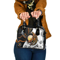 Aboriginal Kangaroo Pattern Dot Art Shoulder Handbag