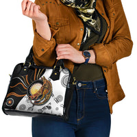 Aboriginal Kangaroo Pattern Dot Art Shoulder Handbag