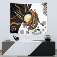 Aboriginal Kangaroo Pattern Dot Art Tapestry - Wonder Print Shop