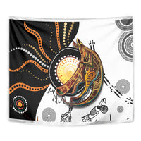 Aboriginal Kangaroo Pattern Dot Art Tapestry - Wonder Print Shop