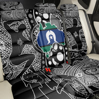 Torest Trait Islands Map Mix Aboriginal Pattern Back Car Seat Cover - Wonder Print Shop
