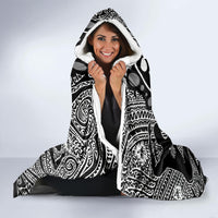 Torest Trait Islands Map Mix Aboriginal Pattern Hooded Blanket