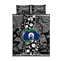 Torest Trait Islands Map Mix Aboriginal Pattern Quilt Bed Set - Wonder Print Shop