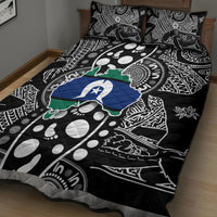 Torest Trait Islands Map Mix Aboriginal Pattern Quilt Bed Set - Wonder Print Shop