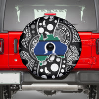 Torest Trait Islands Map Mix Aboriginal Pattern Spare Tire Cover - Wonder Print Shop