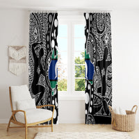 Torest Trait Islands Map Mix Aboriginal Pattern Window Curtain - Wonder Print Shop