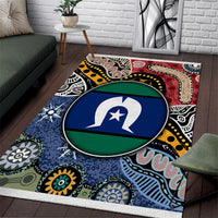 Torest Trait Islands Mix Aboriginal Pattern Area Rug - Wonder Print Shop